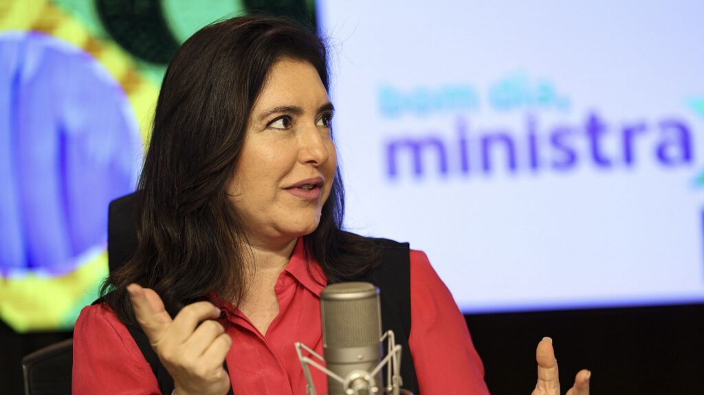 Simone Tebet (MDB), atual ministra do Planejamento e Orçamento.