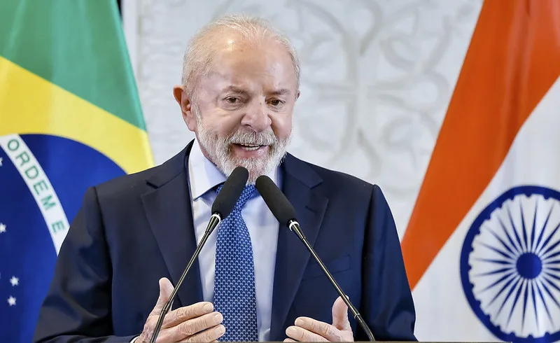 Lula faz balanço de viagem à Índia em coletiva de imprensa