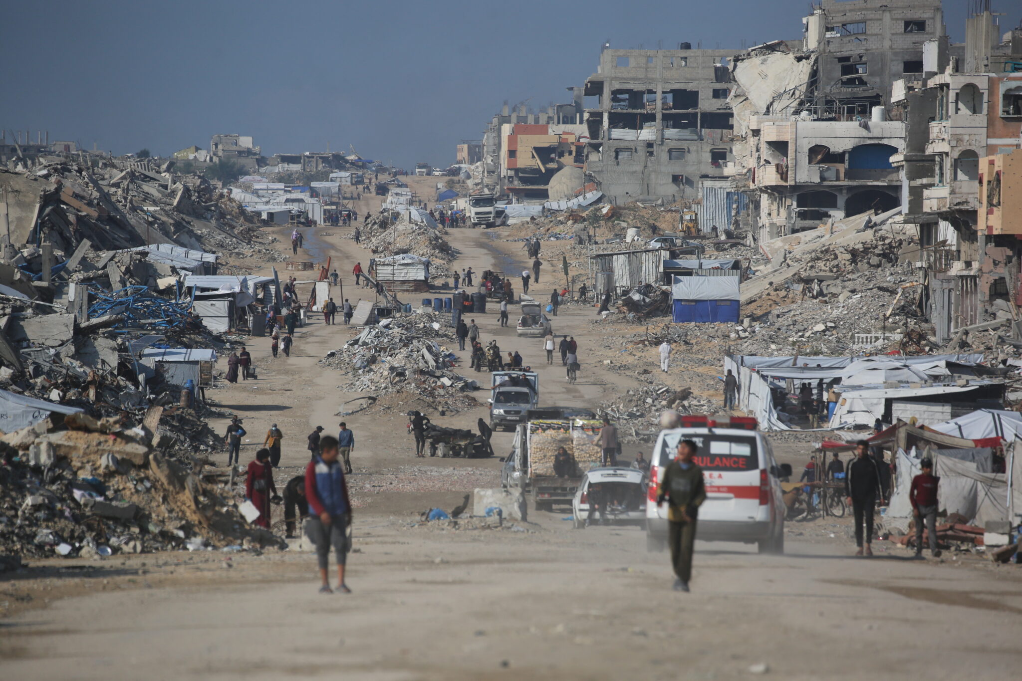 Território de Gaza foi completamente devastado pela agressão militar israelense