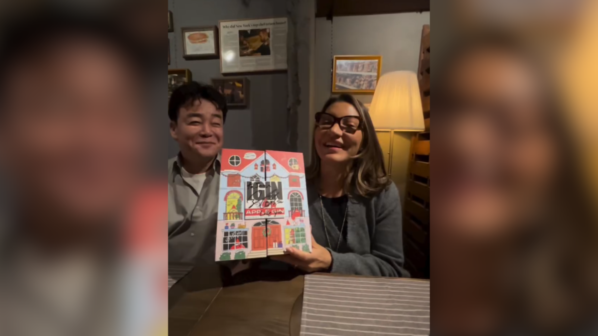 Janja recebe gin da marca IGIN do chef Baek Jong-won, em Seul, no domingo (22)