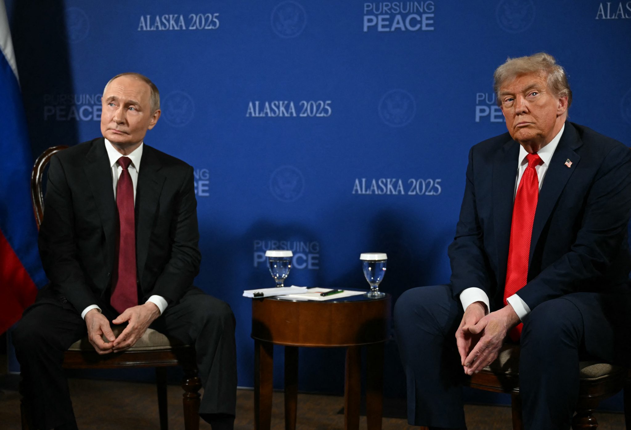 Presidente dos EUA Donald Trump e presidente russo Vladimir Putin