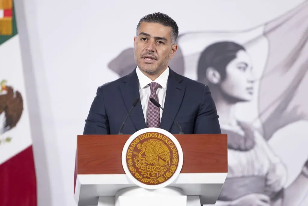 O secretário de Segurança Pública do México, Omar García Harfuch Governo do México
