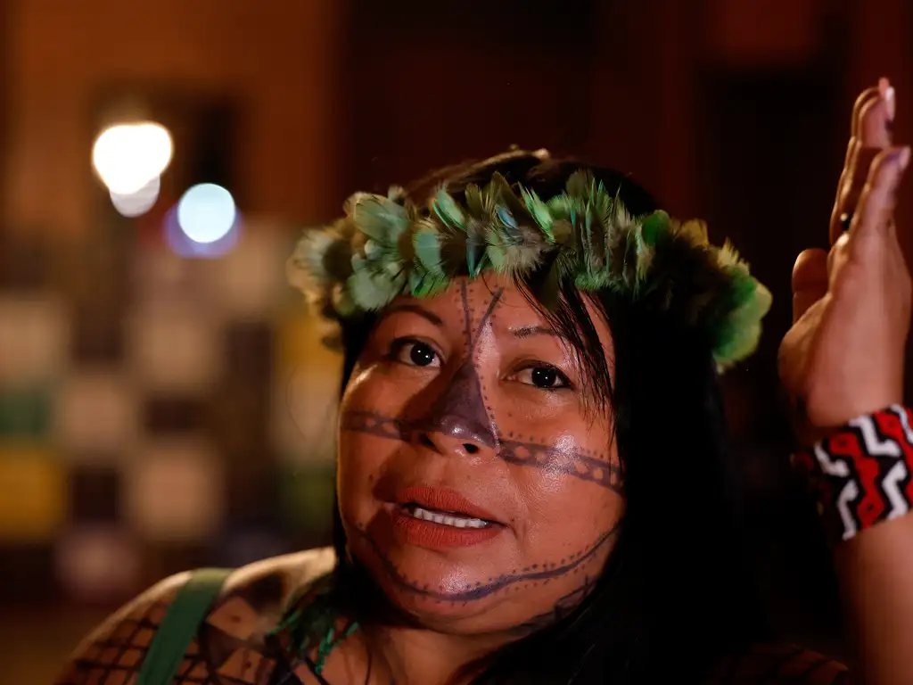 Alessandra Munduruku, líderança da ocupação na Cargill
