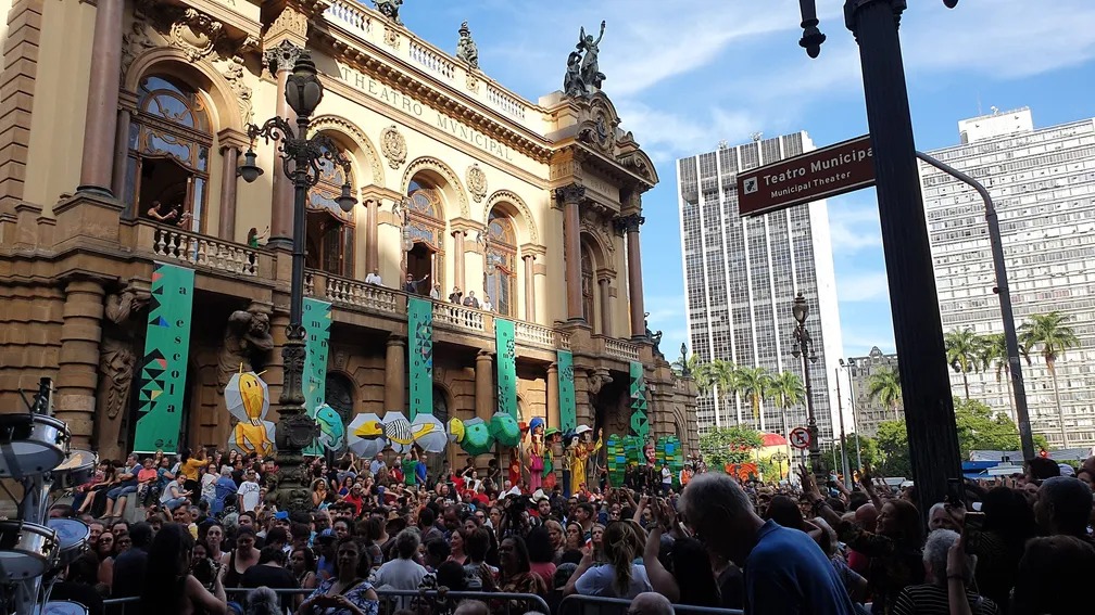 Theatro Municipal no centro de São Paulo