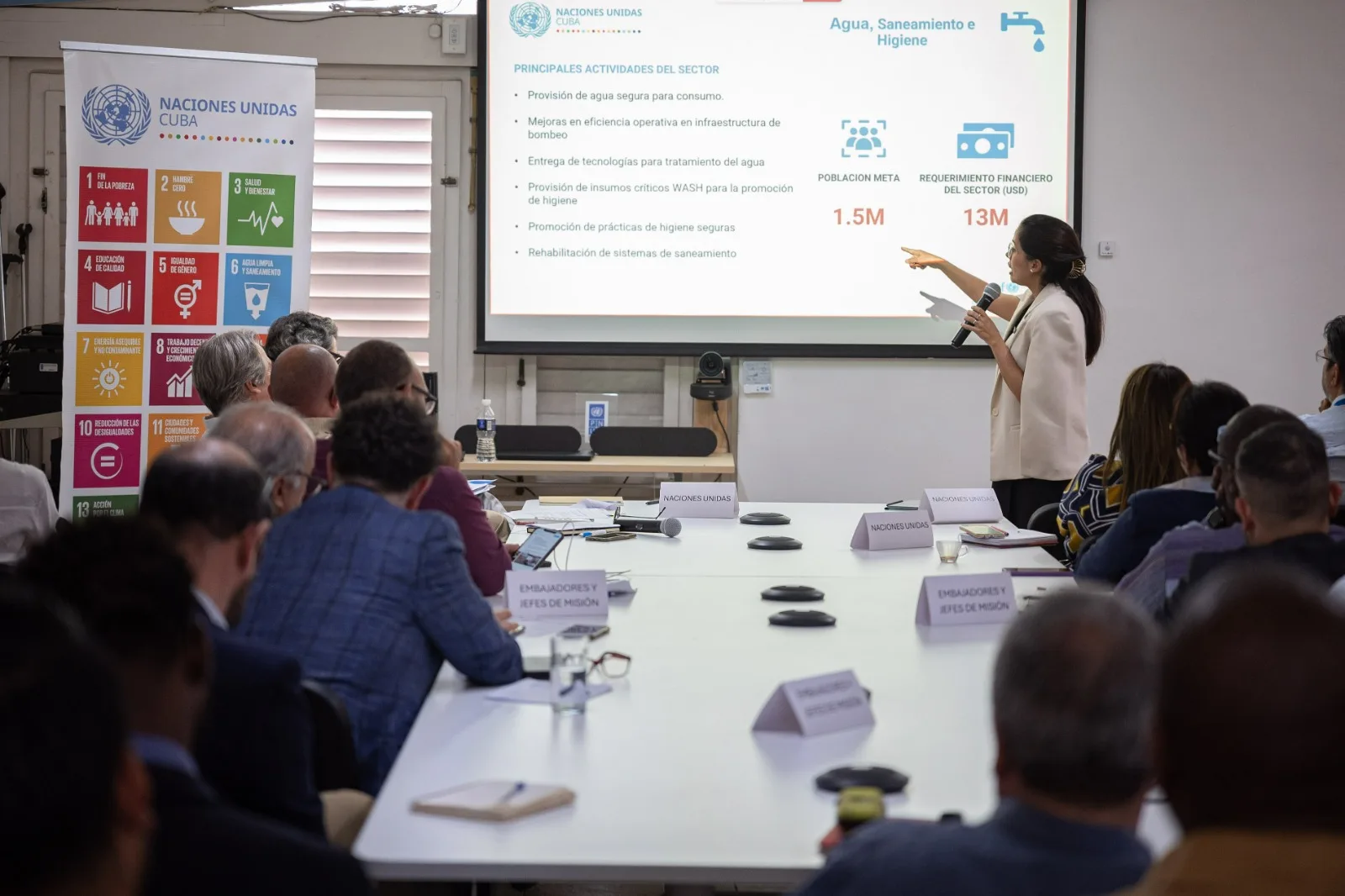 Apresentação do projeto da ONU em Havana