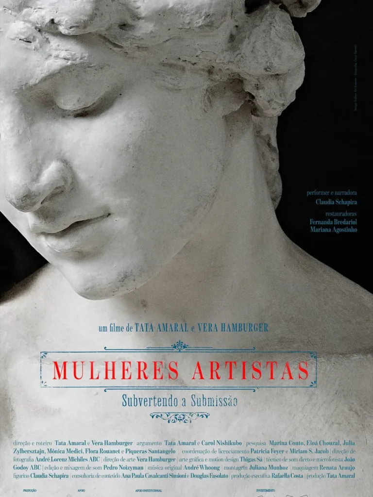 O filme revisita criticamente a presença de mulheres na formação das artes visuais brasileiras