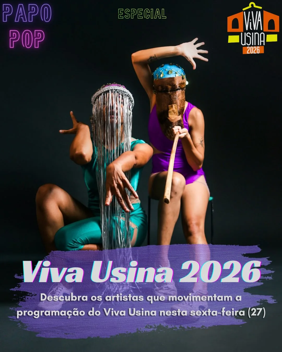 Performance gratuita integra programação cultural com foco em arte e memória