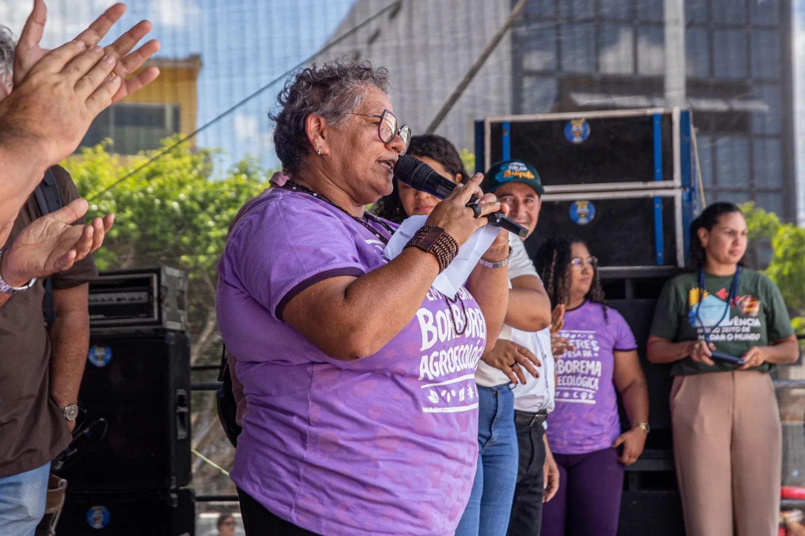 Ato duranta a 17ª Marcha pela Vida das Mulheres e pela Agroecologia