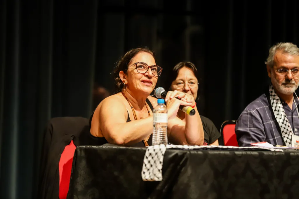 Muna Muhammad Odeh, integrante do Sindicato Nacional dos Docentes das Instituições de Ensino Superior (Andes-SN)