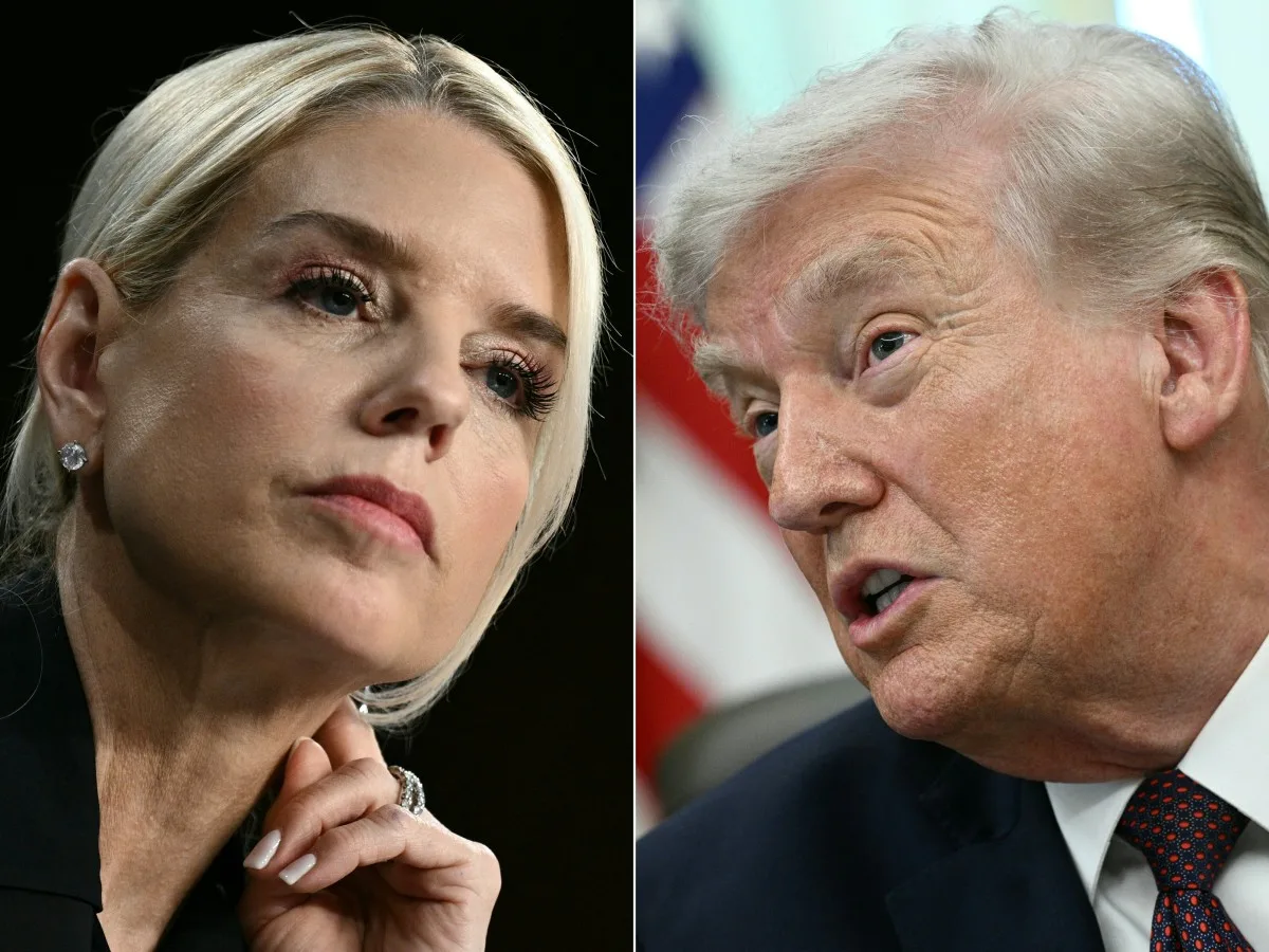 Pam Bondi e Donald Trump