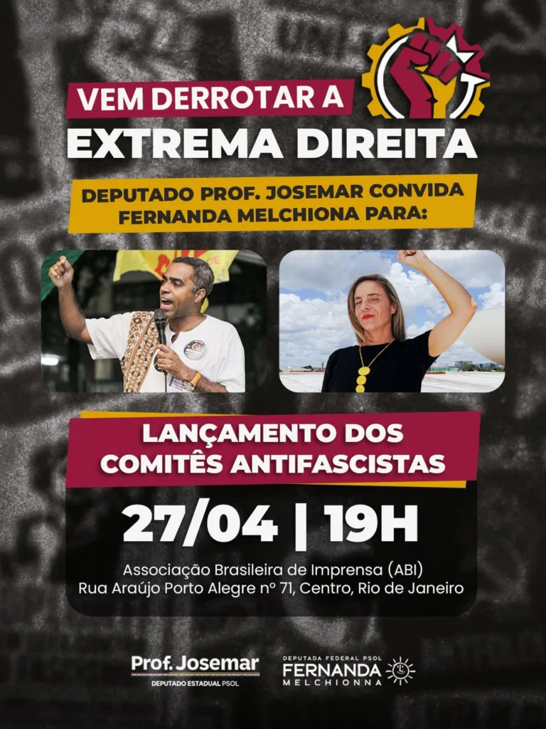 Lançamento dos Comitês Antifascistas no Rio de Janeiro