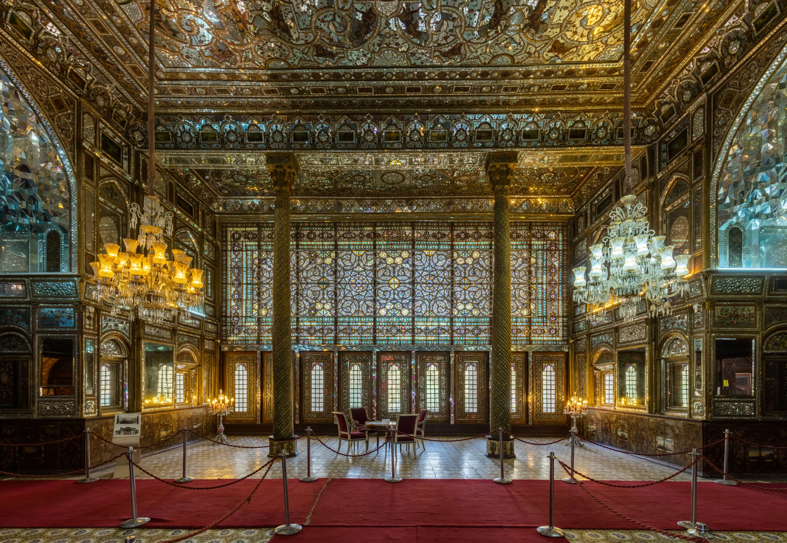 O Palácio de Golestan em Teerã é considerado patrimônio mundial pela Unesco