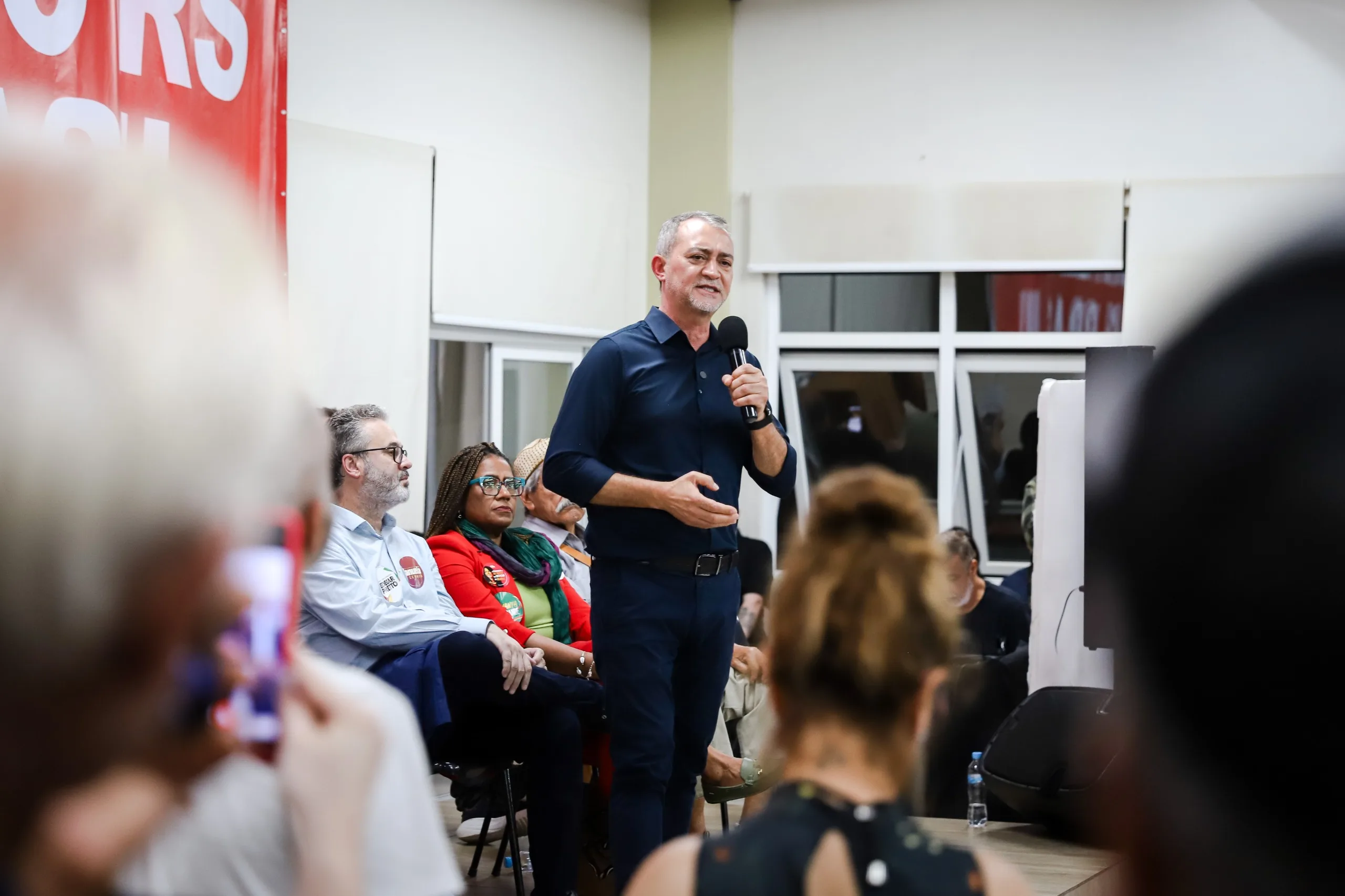 Edegar Pretto em plenária do PT gaúcho