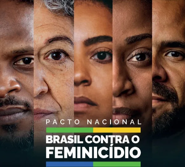 Capa da publicação “Orientações e Boas Práticas - Pacto Nacional Brasil contra o Feminicídio”