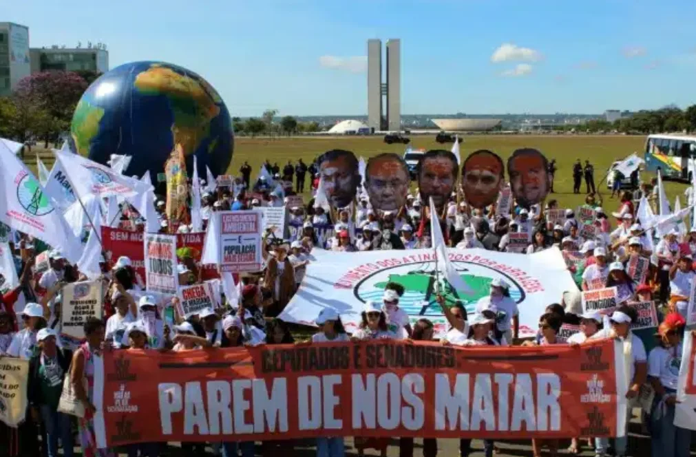 Protesto do MAB em Brasília. Créditos: Joyce Silva / MAB