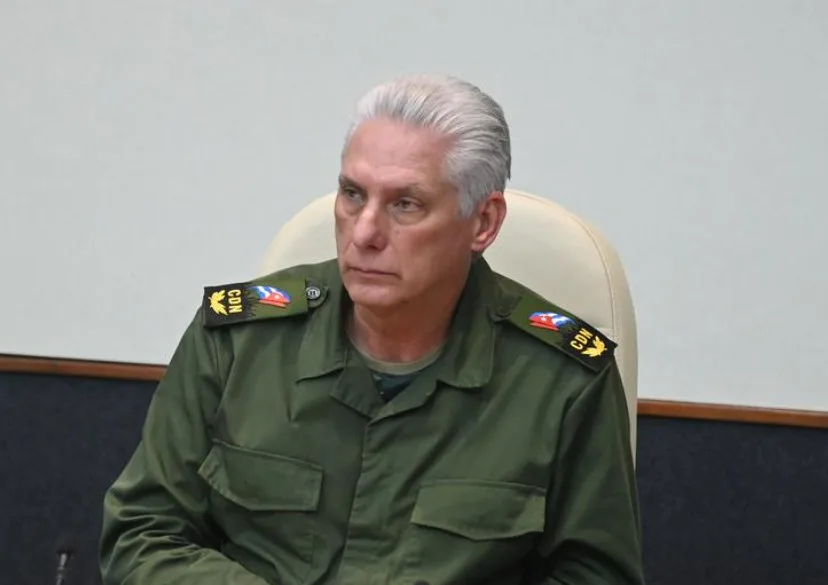 O presidente de Cuba, Miguel Díaz-Canel