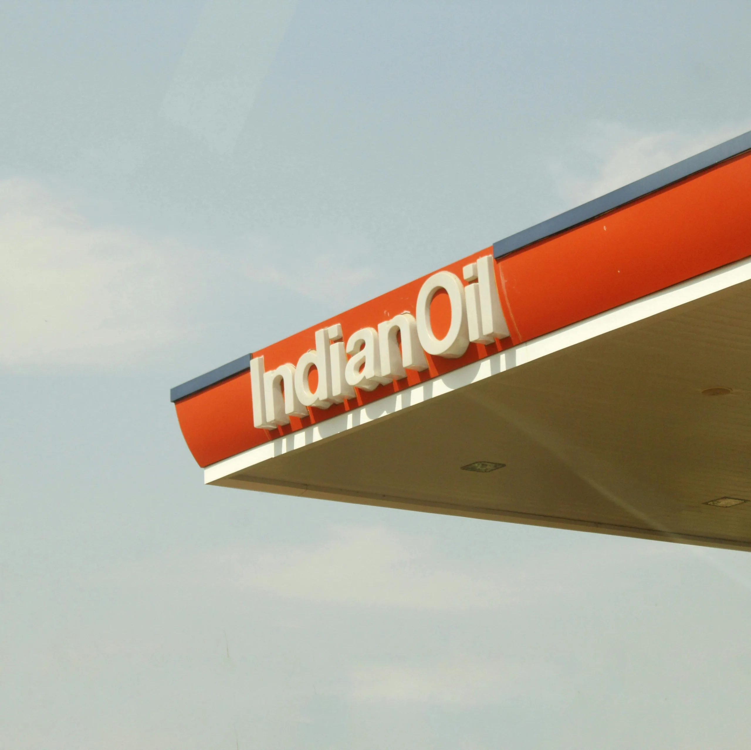 Posto de gasolina na Índia