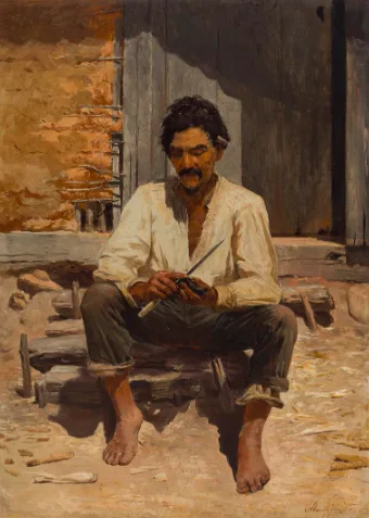 Caipira picando fumo, do pintor Almeida Jr