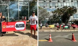 Protestos em repúdio ao seminário ocorreram antes e durante o evento em Brasília