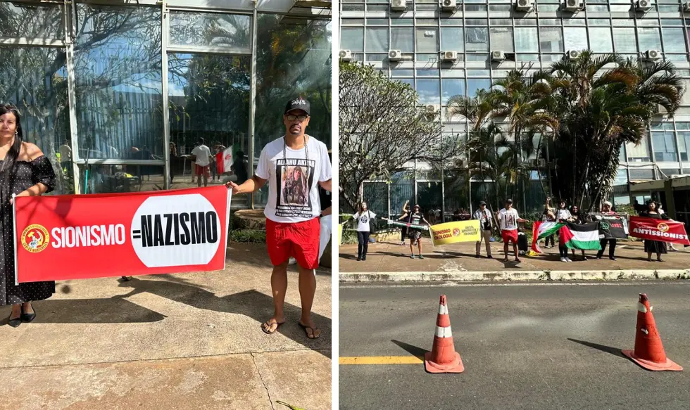 Protestos em repúdio ao seminário ocorreram antes e durante o evento em Brasília