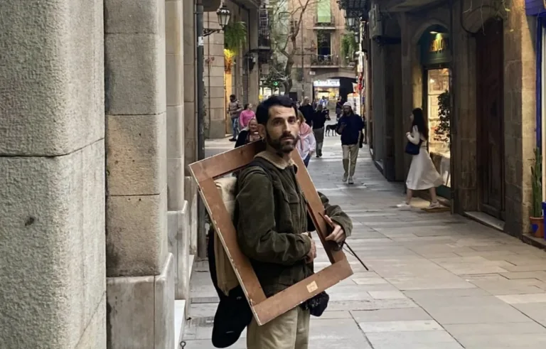 Amaro Abreu pelas ruas de Barcelona