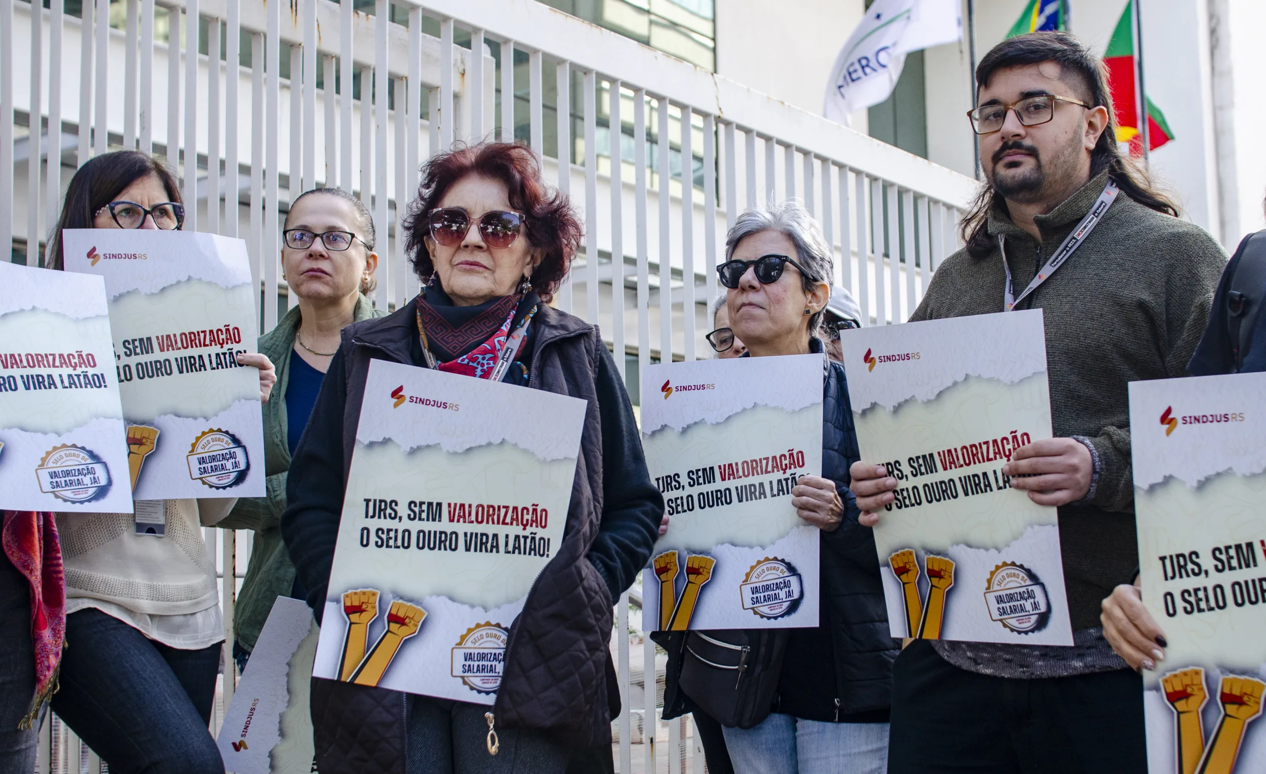 Manifestação anterior convocada pelo Sindjus/RS ocorreu no dia 14 de maio