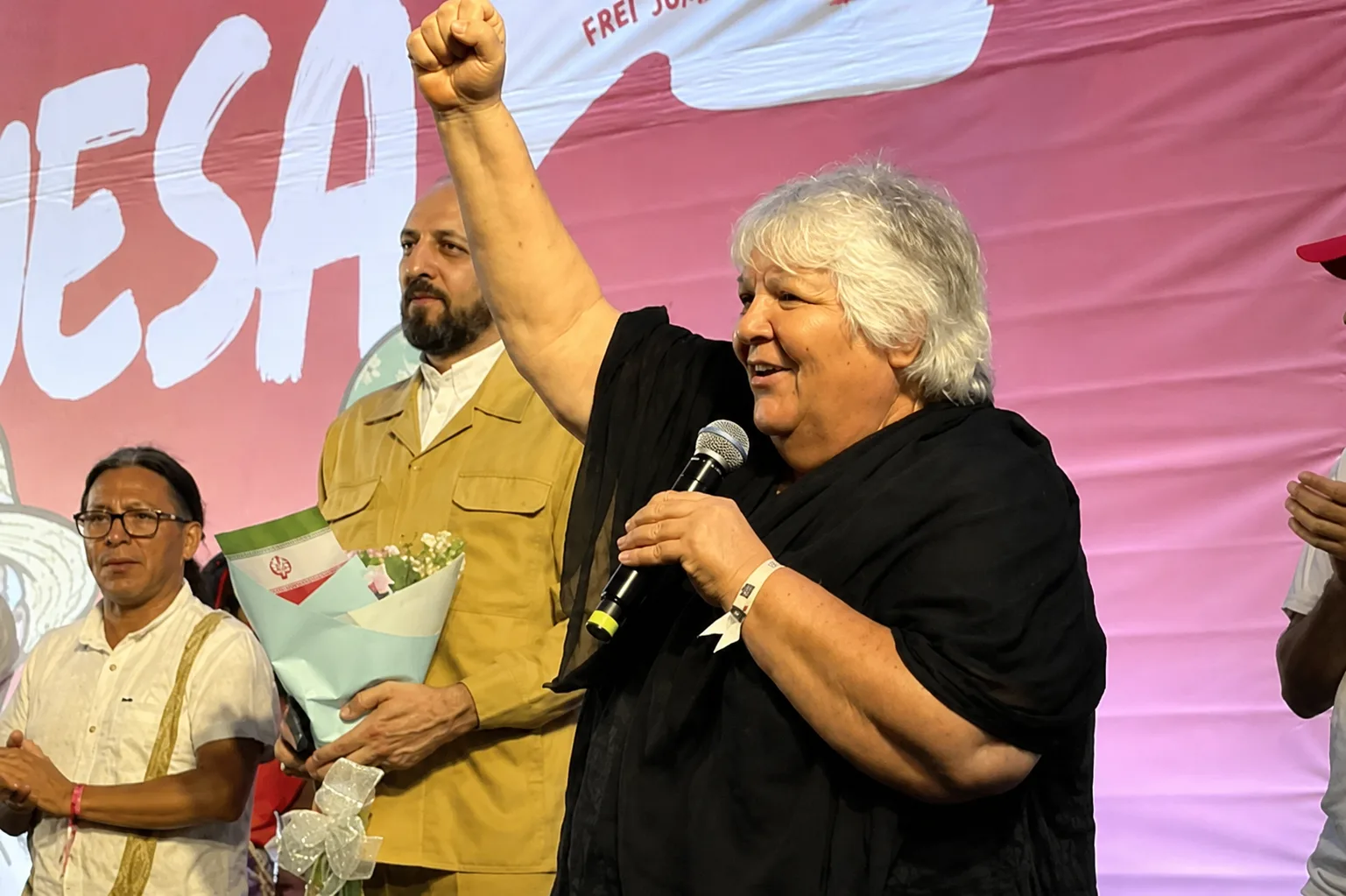 Aleida Guevara na plenária do Encontro Nacional do MPA