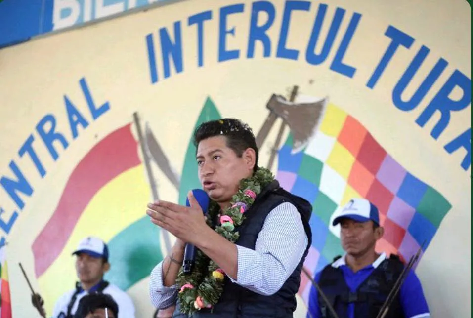 Michel Rojas é secretário-geral da Federação Chimore nos trópicos de Cochabamba.