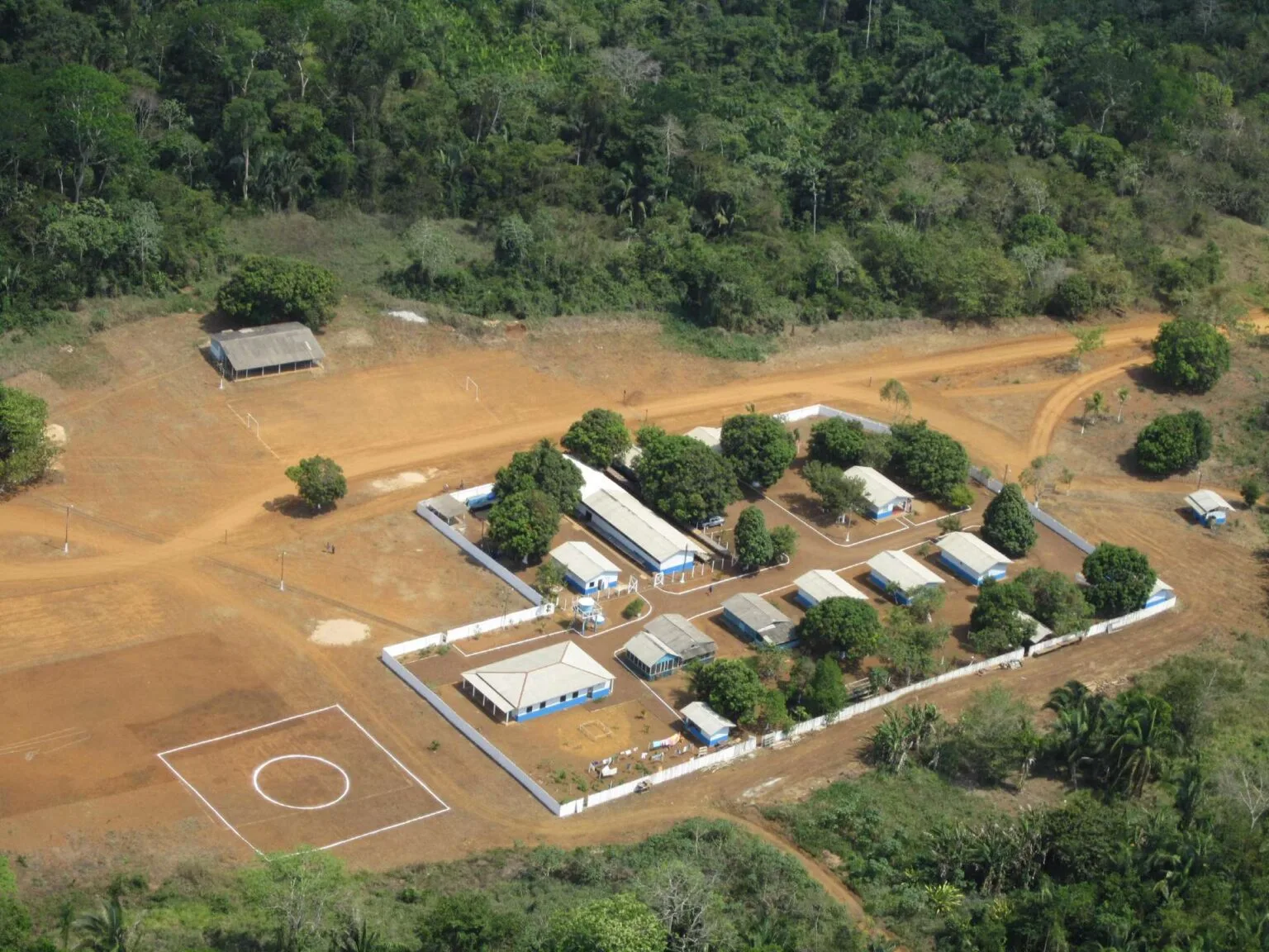 Acampamento da Belo Sun no local do projeto Volta Grande, no Pará (Foto: Divulgação)