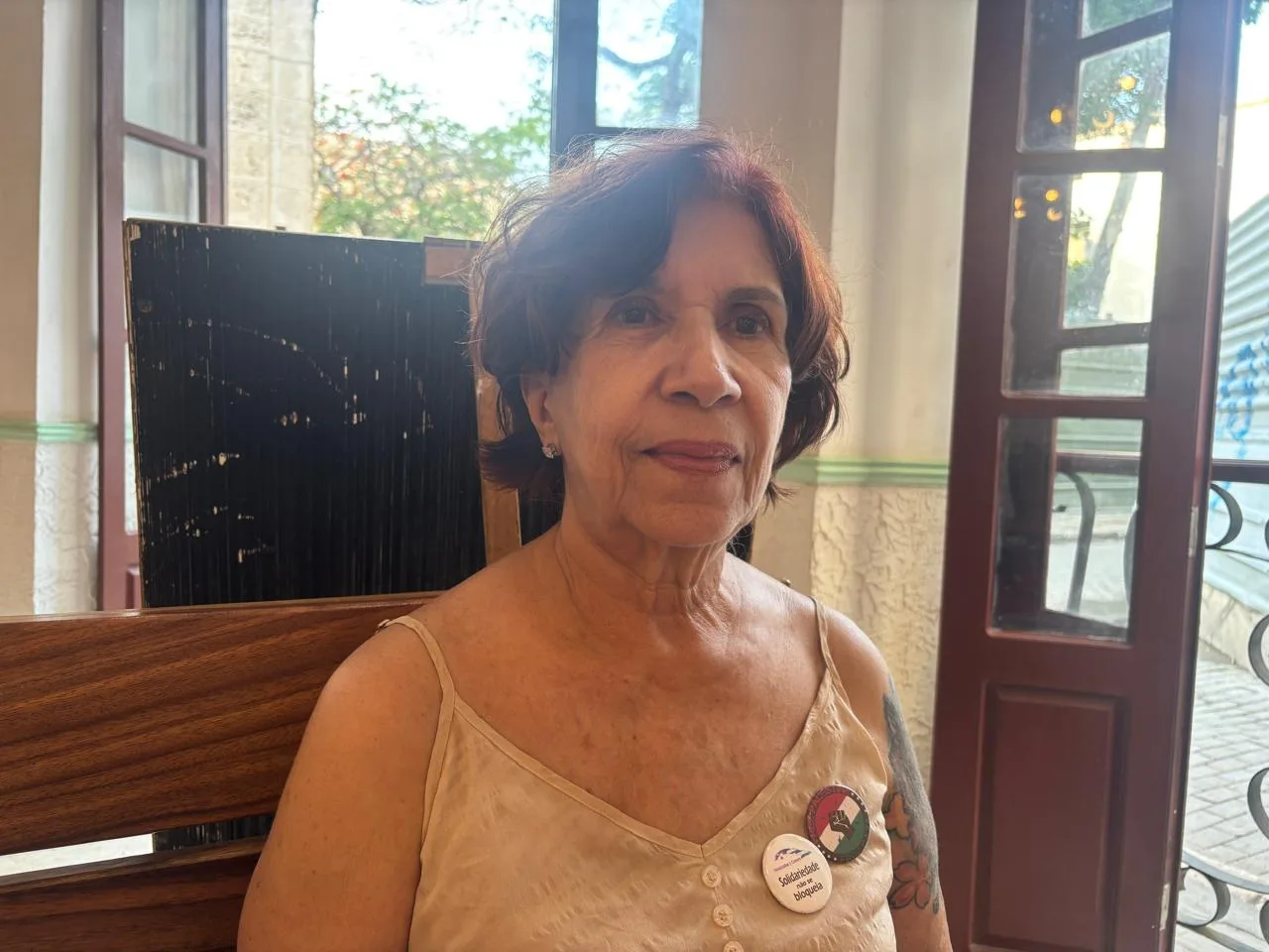 Professora aposentada, ex-Universidade de Brasília - UnB, Maria Auxiliadora Cesar (conhecida por Dôra)