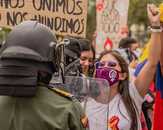 Alexandra Parra Gusmão, que é comunicadora da organização Proceso de Unidad Popular del Suroccidente Colombiano - Pupsoc