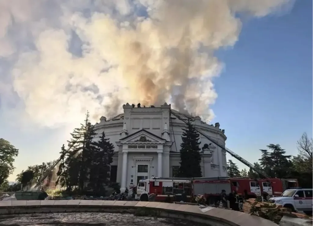 Ataque ucraniano atinge edifício panorâmico "Defesa de Sebastopol 1854-1855", en 10 de junho de 2026