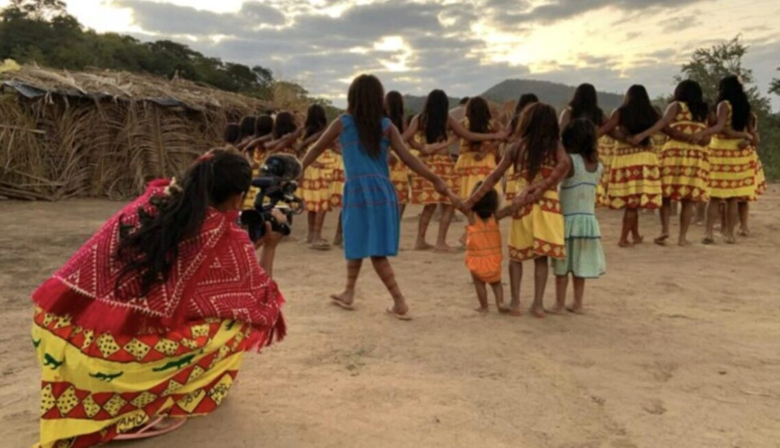 Gravação do filme Yõg ãtak - Meu Pai, Kaiowá