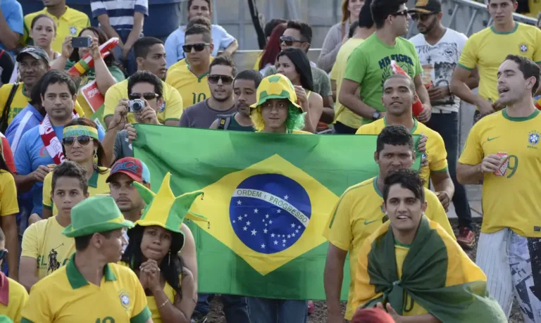 Fotografia tirada durante a Copa do Mundo de Futebol de 2014, no Brasil