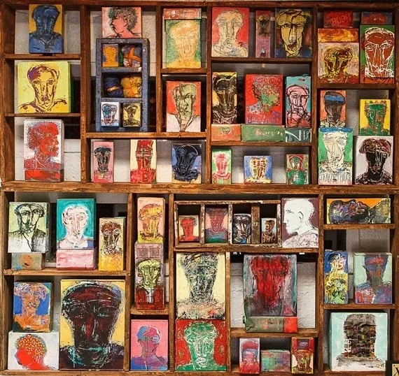 Eltayeb Dawelbait (Sudão), O espírito dos rostos, 2011.