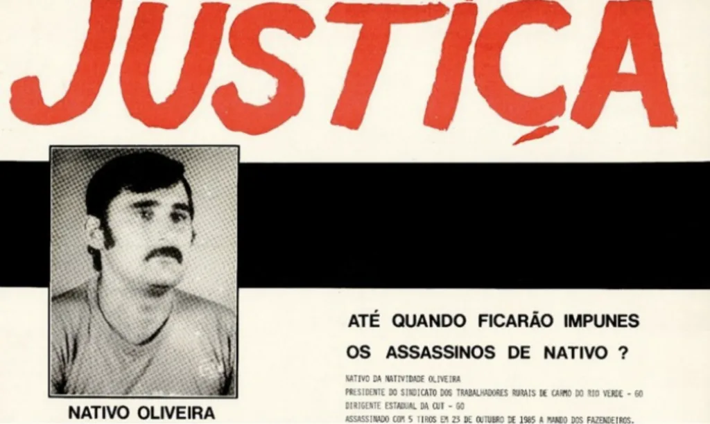 Manifestação pela investigação da morte de Nativo
