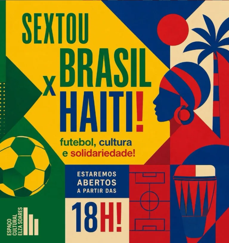 Espaço Cultural Elza Soares transmite Brasil e Haiti nesta sexta-feira (19)