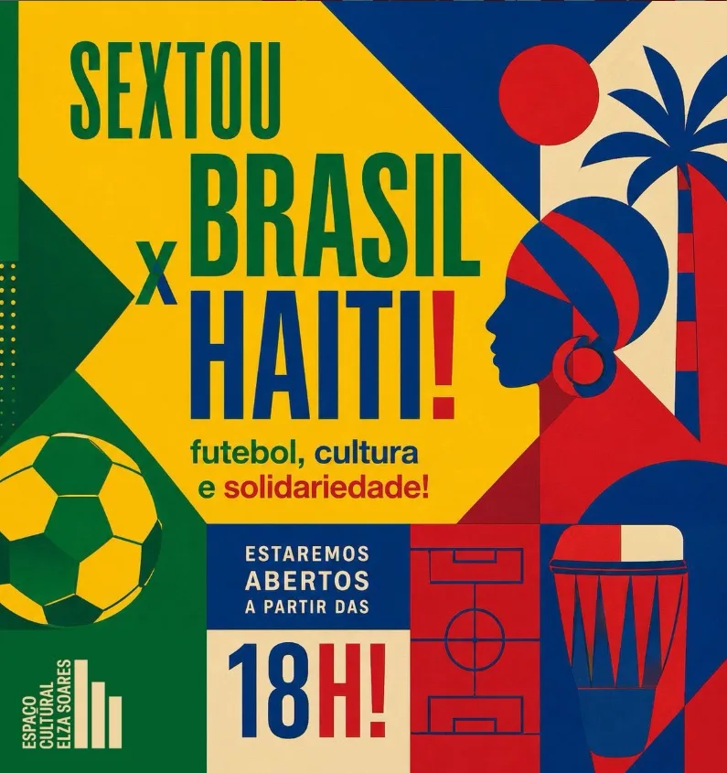 Espaço Cultural Elza Soares transmite Brasil e Haiti nesta sexta-feira (19)