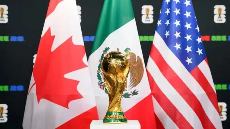 Fotografia da taça da Copa do Mundo