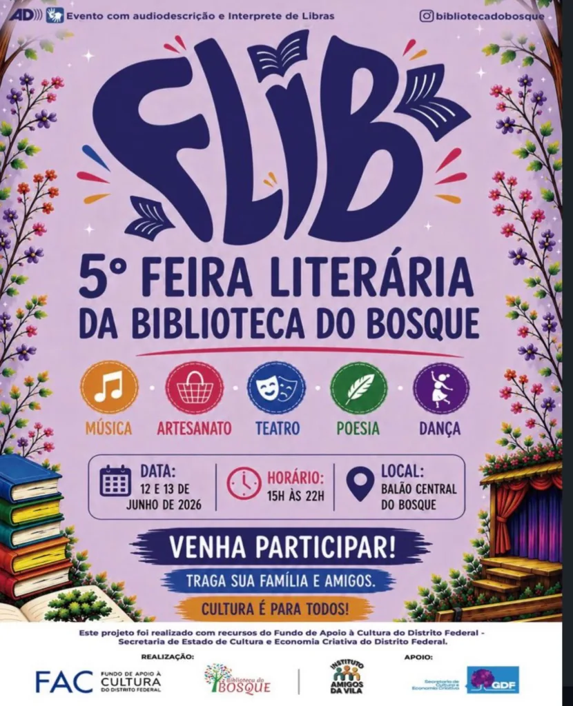 Flyer com as informações do evento. Créditos: Divulgação