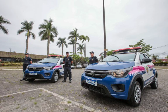 Viaturas da Guarda Municipal da Praia Grande