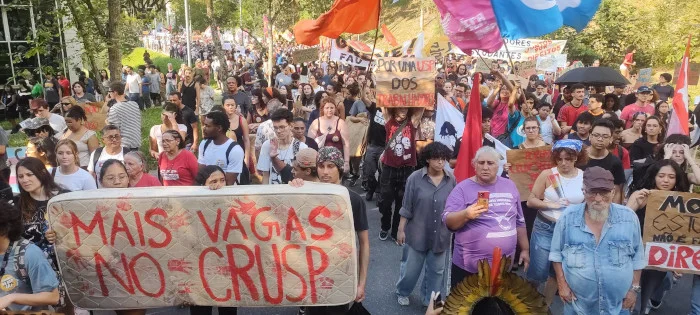 Manifestação conjunta percorreu o Câmpus do Butantã