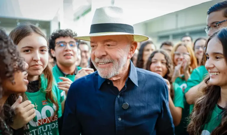 Presidente da República, Luiz Inácio Lula da Silva, durante Anúncio à imprensa sobre a inauguração do Instituto Federal Goiano – Campus Catalão, em Catalão - GO. Foto: Ricardo Stuckert / PR© Foto: Ricardo Stuckert / PR Versão em áudio