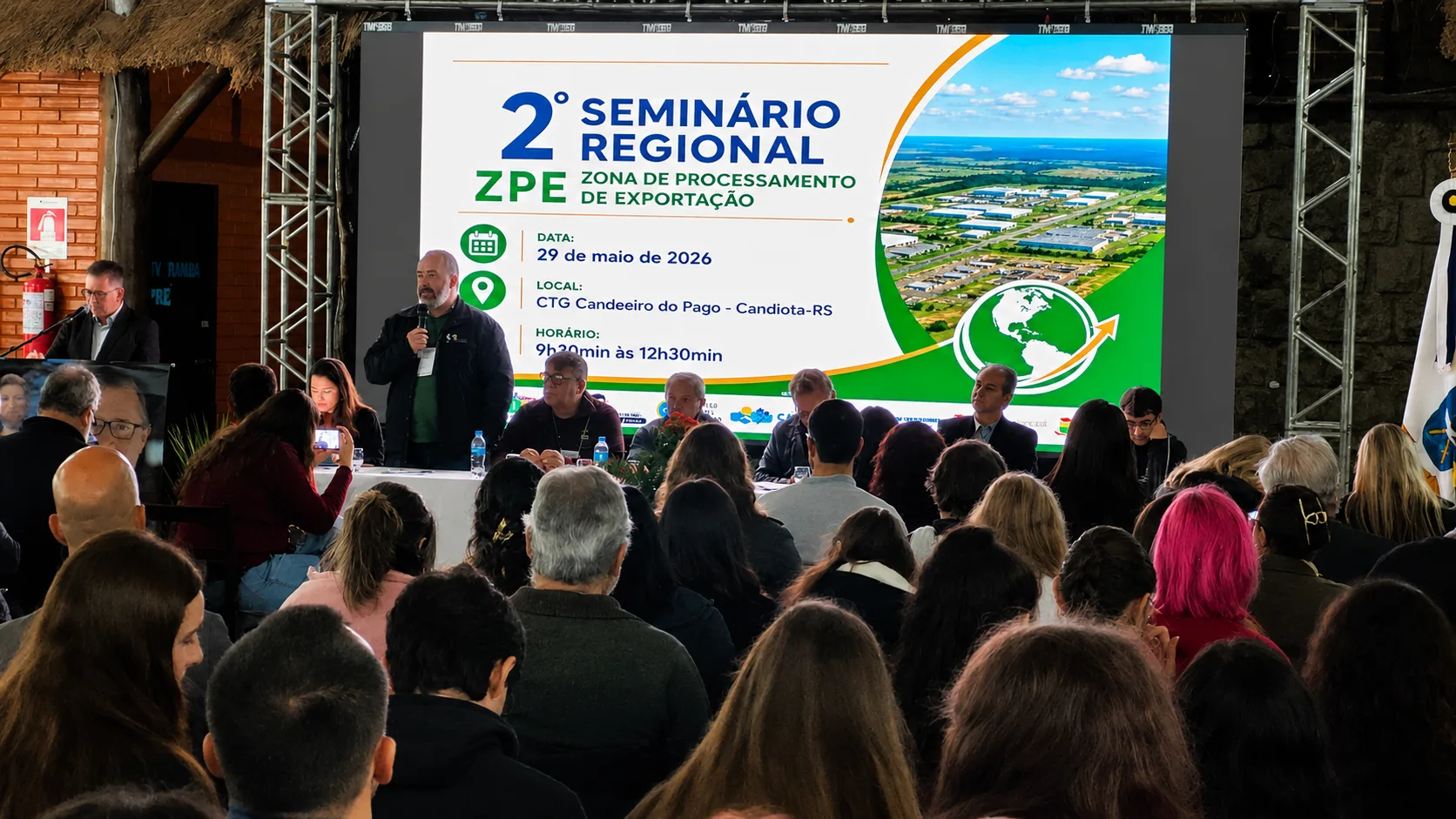 Atividade foi realizada em Candiota, evocando os desafios da consolidação de uma nova matriz econômica para o território