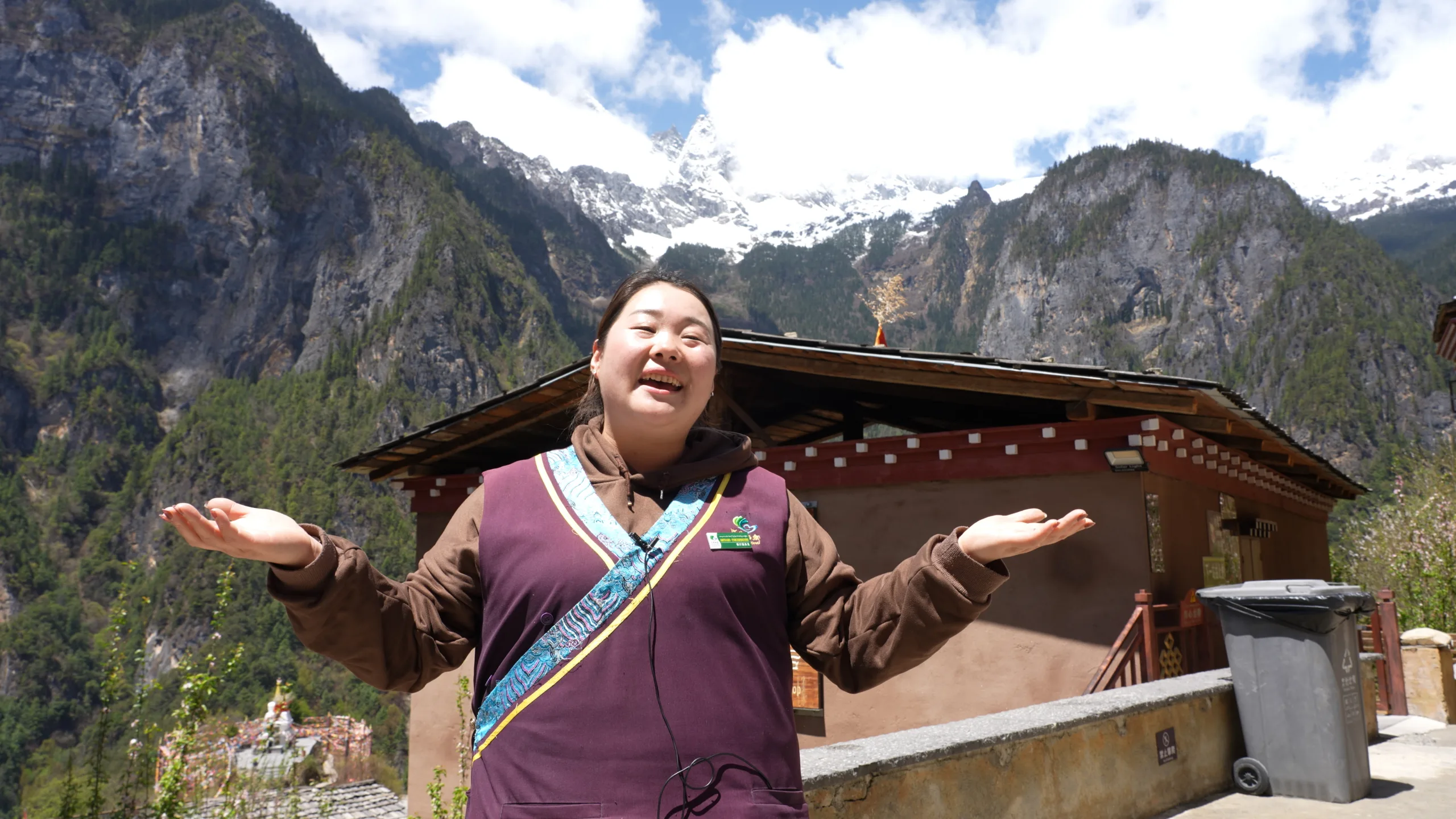 Pang Zhuoma, moradora de Balagezong, em Shangri-la, província de Yunnan, China.