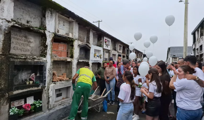 Velório e enterro de Ryan teve intimidação de policiais | Foto: Jeniffer Mendonça/Ponte Jornalismo