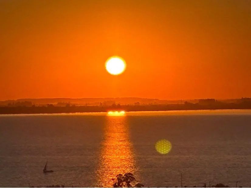 Pôr do sol em Porto Alegre