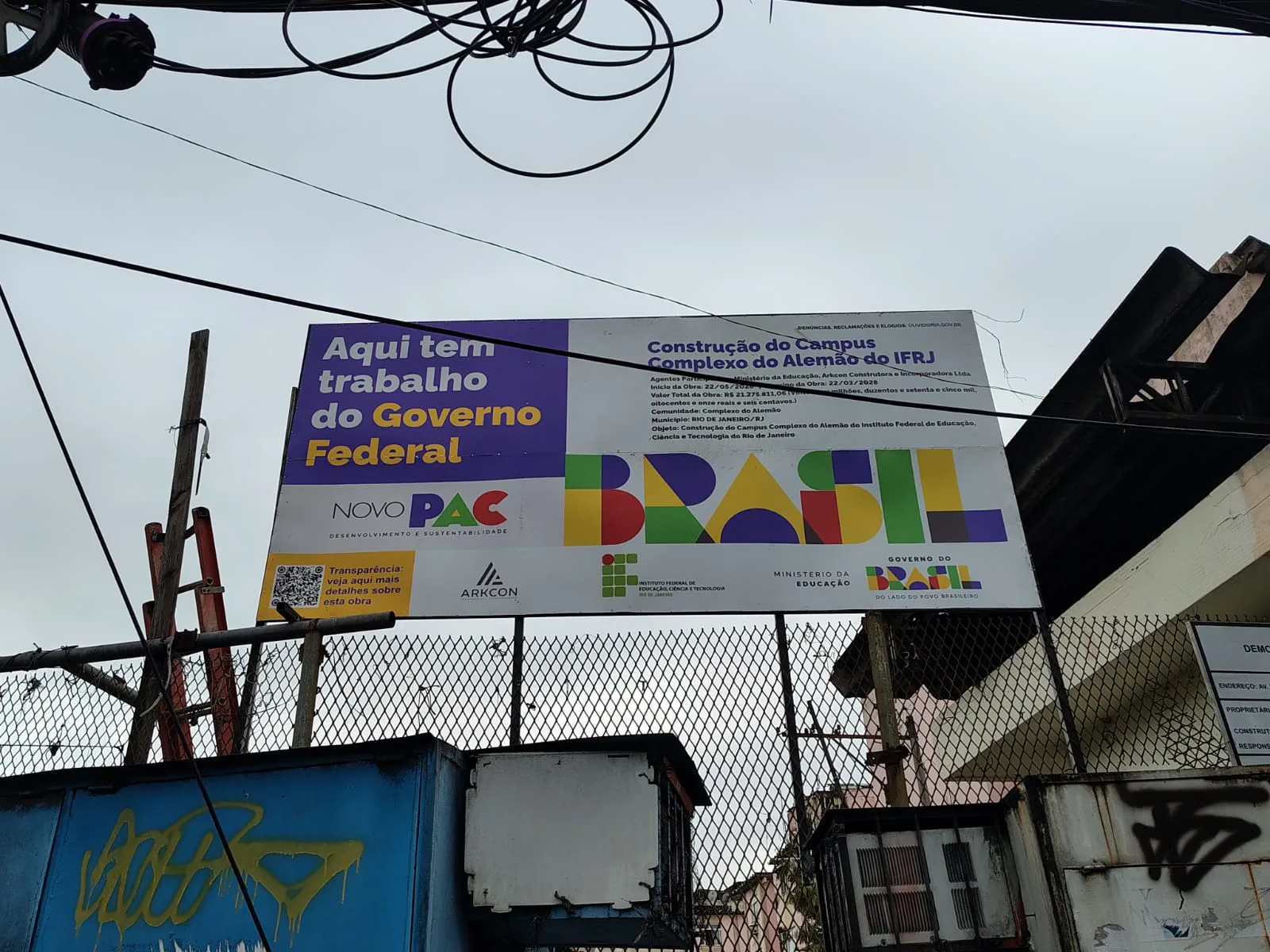 Construção do campus Complexo do Alemão do Instituto Federal do Rio de Janeiro (IFRJ)