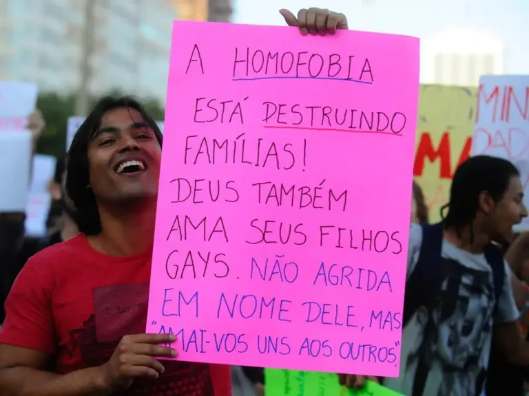 Manifestação contra a homofobia em Brasília
