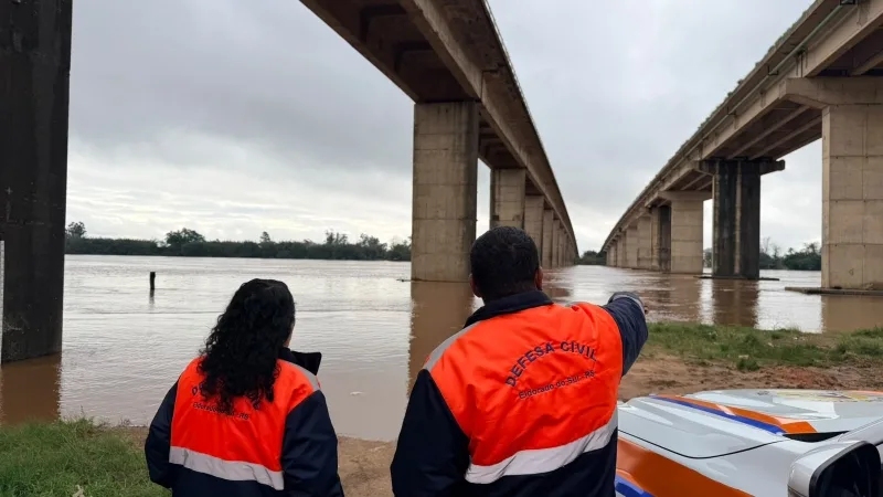 Defesa Civil permanece mobilizada após o rio Jacuí atingir a cota de inundação em Eldorado do Sul